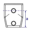 153 - Raccord en té avec angle variable (0° - 11°)