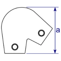 123 - Raccord en angle variable (40° à 70°)