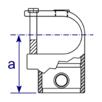 135 - raccord en té ouvrable (1 boulon)