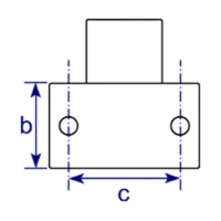 145 - Accroche murale (socle horizontale)