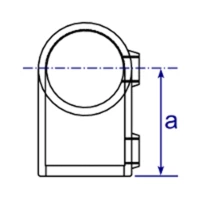 153 - Raccord en té avec angle variable (0° - 11°)