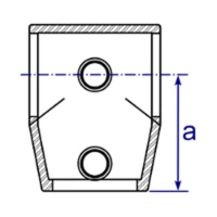 153 - Raccord en té avec angle variable (0° - 11°)