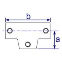 155 - Raccord en Té avec angle variable (0° - 11°)