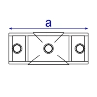 156 - Raccord en croix 2 entrées (0° - 11°)