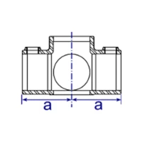 158 - Raccord en croix 4 entrées