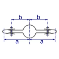 171 - Attache grille double
