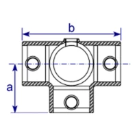 176 - Raccord en croix 3 entrées
