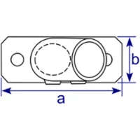 252 - Raccord socle fixation sol (11° à 29°)