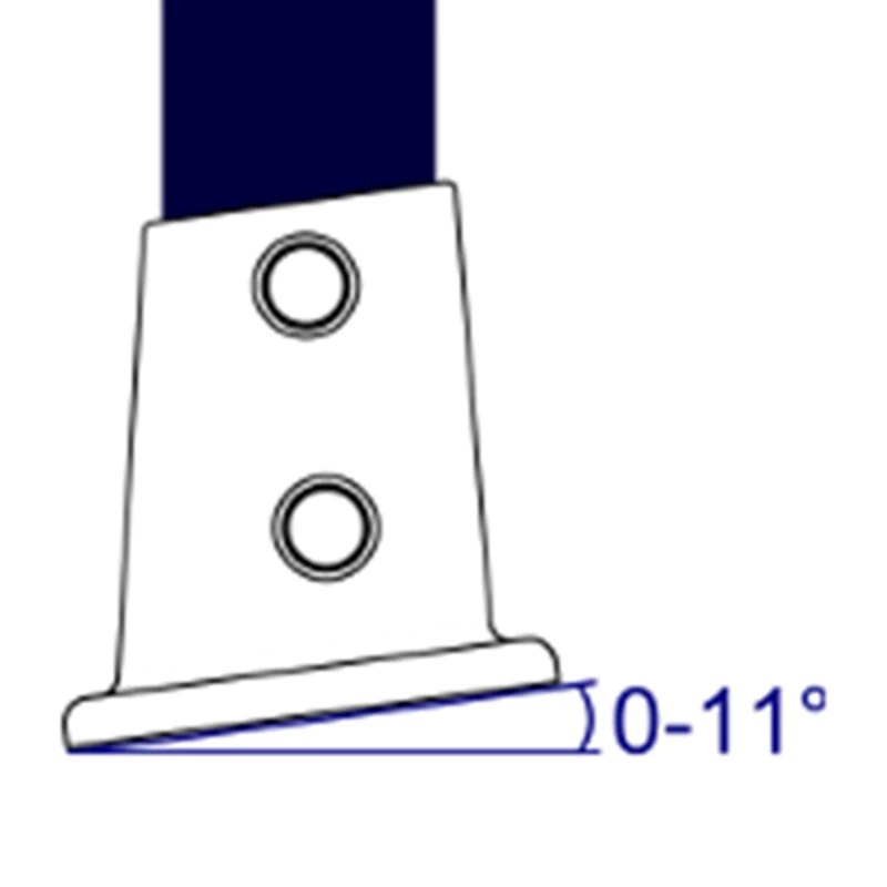 152 - Raccord socle fixation sol (0° - 11°)