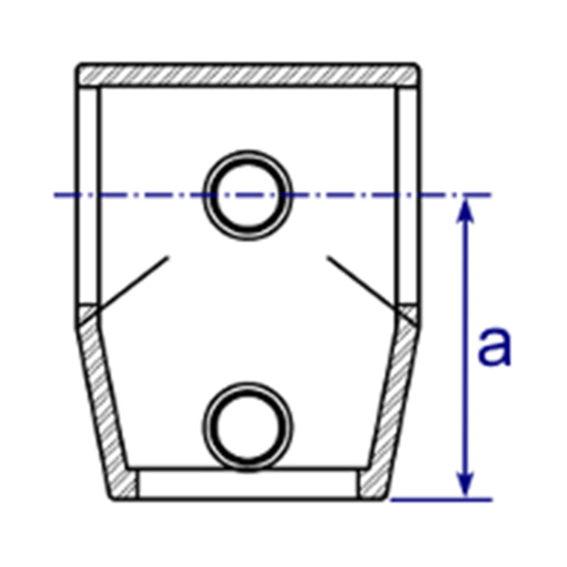 153 - Raccord en té avec angle variable (0° - 11°)