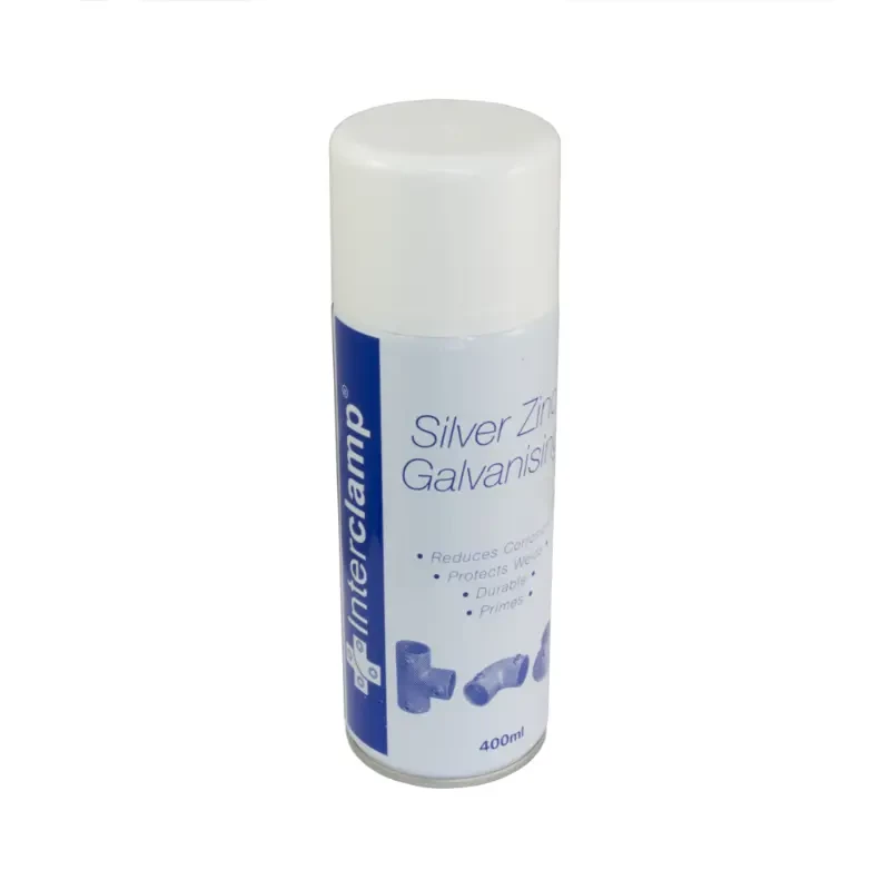 390 - Spray aérosol peinture argent zinc galvanization